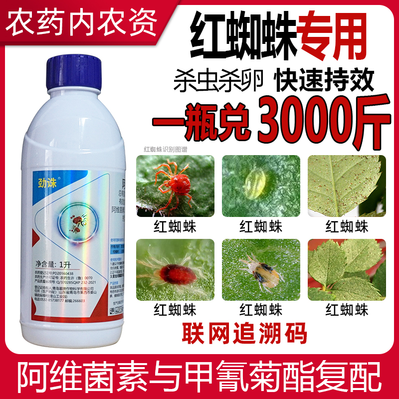 5%阿维甲氰红蜘蛛专用杀虫剂柑橘树红蜘蛛克星正品农药大全