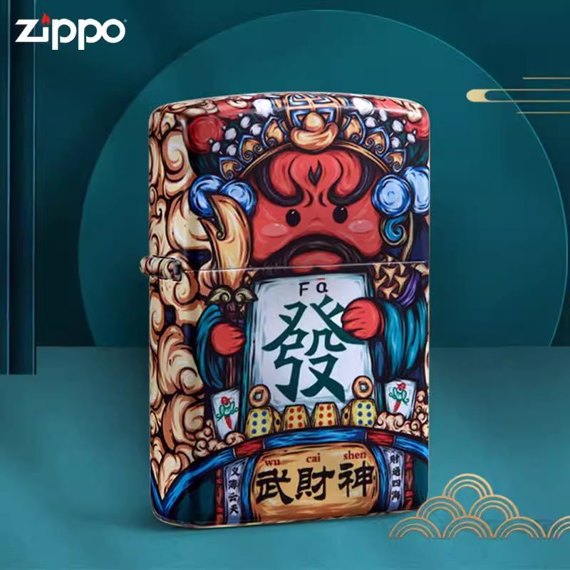 Zippo打火机官方正品武财神亮漆国潮东来也联名防风煤油送男士礼 ZIPPO/瑞士军刀/眼镜 煤油打火机 原图主图