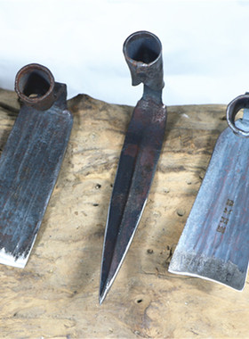 锻打弹簧钢锄头农具挖土家用种菜除草神器开荒户外小工具农用挖笋