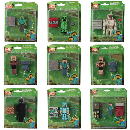 我的世界钻石史蒂夫拼装积木