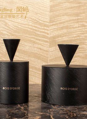 现代简约金属香薰精油摆件样板间卧室床头无火软装饰品摆设