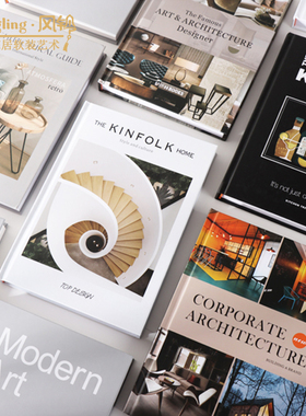 欧式简约杂志书籍摆件大厅