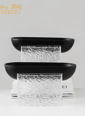 首饰盒摆件透明亚克力底座木质收纳盒子家居卧室装饰品摆件