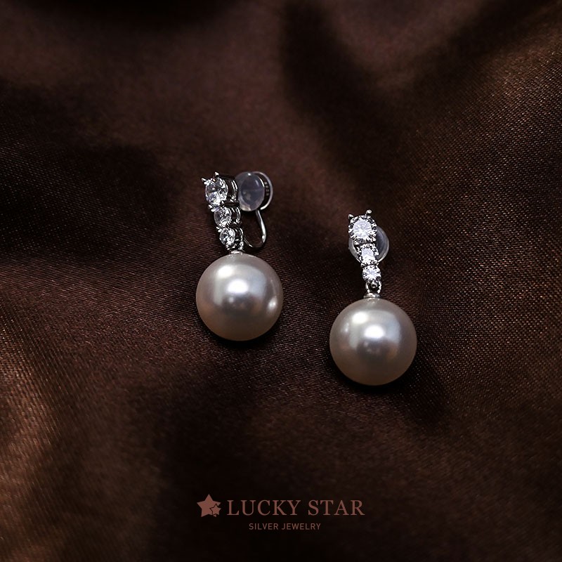 luckystar时尚风正圆强光珍珠