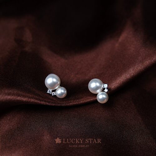 luckystar气质通勤925纯银耳夹