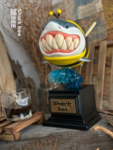 鲨鱼潮玩手办 鲨bee鲸鲨大白鲨 博物志原创出品 鲨鱼PLUS限量版