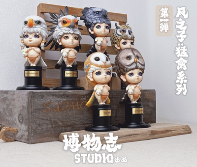 博物志原创出品-风之子猛禽系列BJD娃娃限定潮流玩具猛禽模型手办
