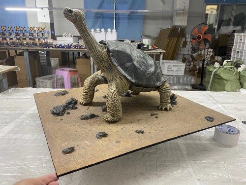 陆龟象龟模型树脂孤独的乔治龟摆件摆件造景真礼物工艺品爬宠模型