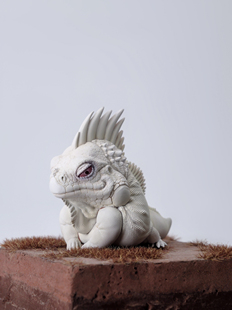博物志出品-雪白绿鬣蜥限定 爬宠模型手办潮玩爬宠模型ig鬣蜥蜥蜴