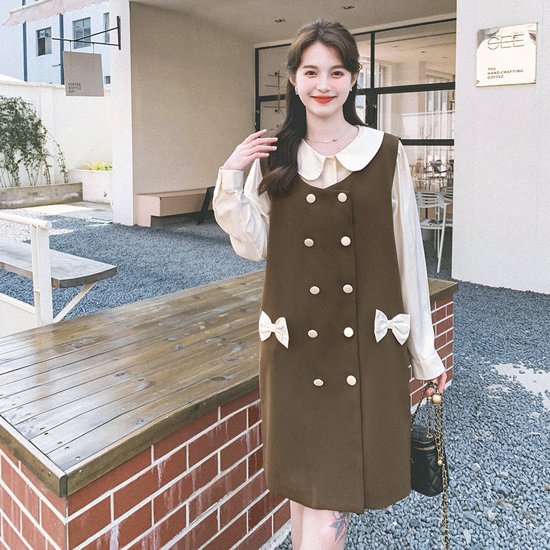 连衣裙+衬衫女套装2D115-2332-P115-K168,女装连衣裙,2D115