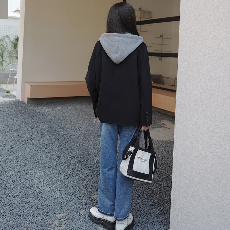 双面尼假两件女外套2D115-405-p215-k318,女装毛呢外套,2D115