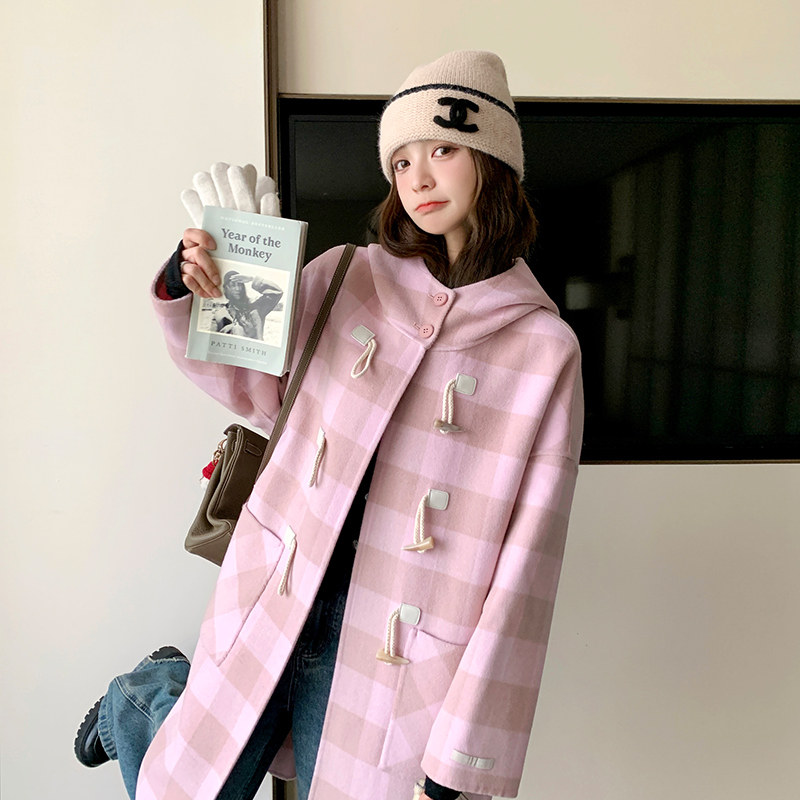 双面羊绒大衣外套女2D115-A83-P295-K418,女装毛呢外套,2D115