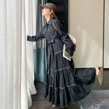 牛仔长连衣裙女2D115-A85-P155-K218，女装连衣裙，2D115