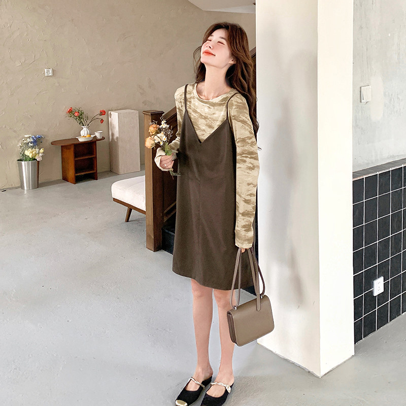 吊带PU连衣裙套装女2D115-C322-P155-K218,女装套装/套裙,2D115