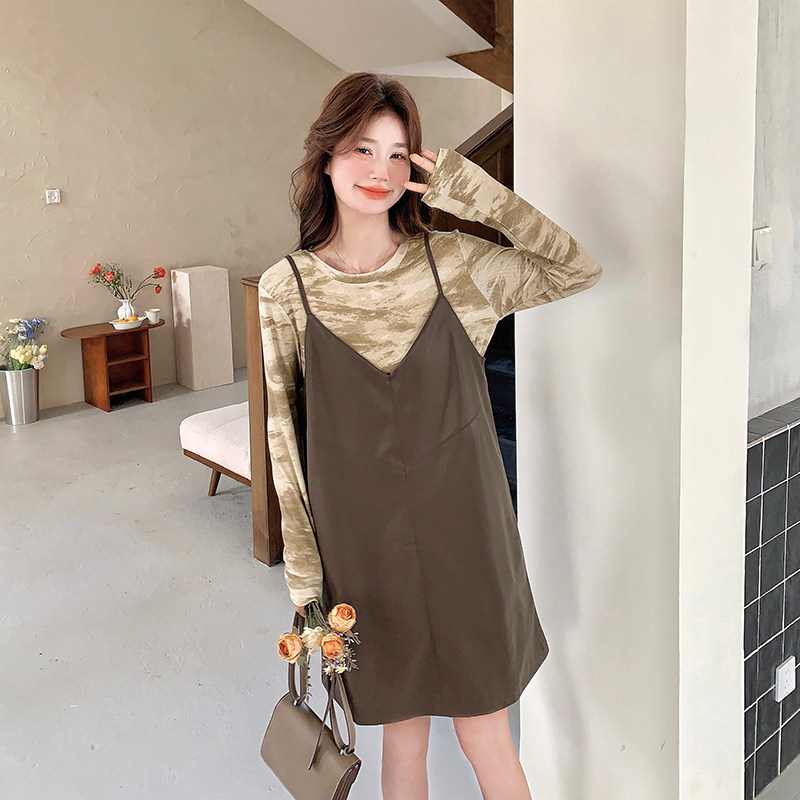 吊带PU连衣裙套装女2D115-C322-P155-K218,女装套装/套裙,2D115