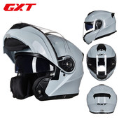GXT揭面盔摩托车夏季 通用 头盔男女士全盔保暖赛跑机车安全帽四季