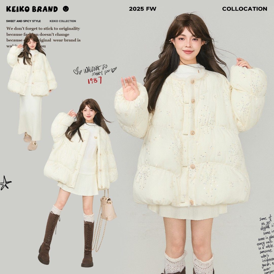 KEIKO/凯莉欧聚酯纤维新中式宽松