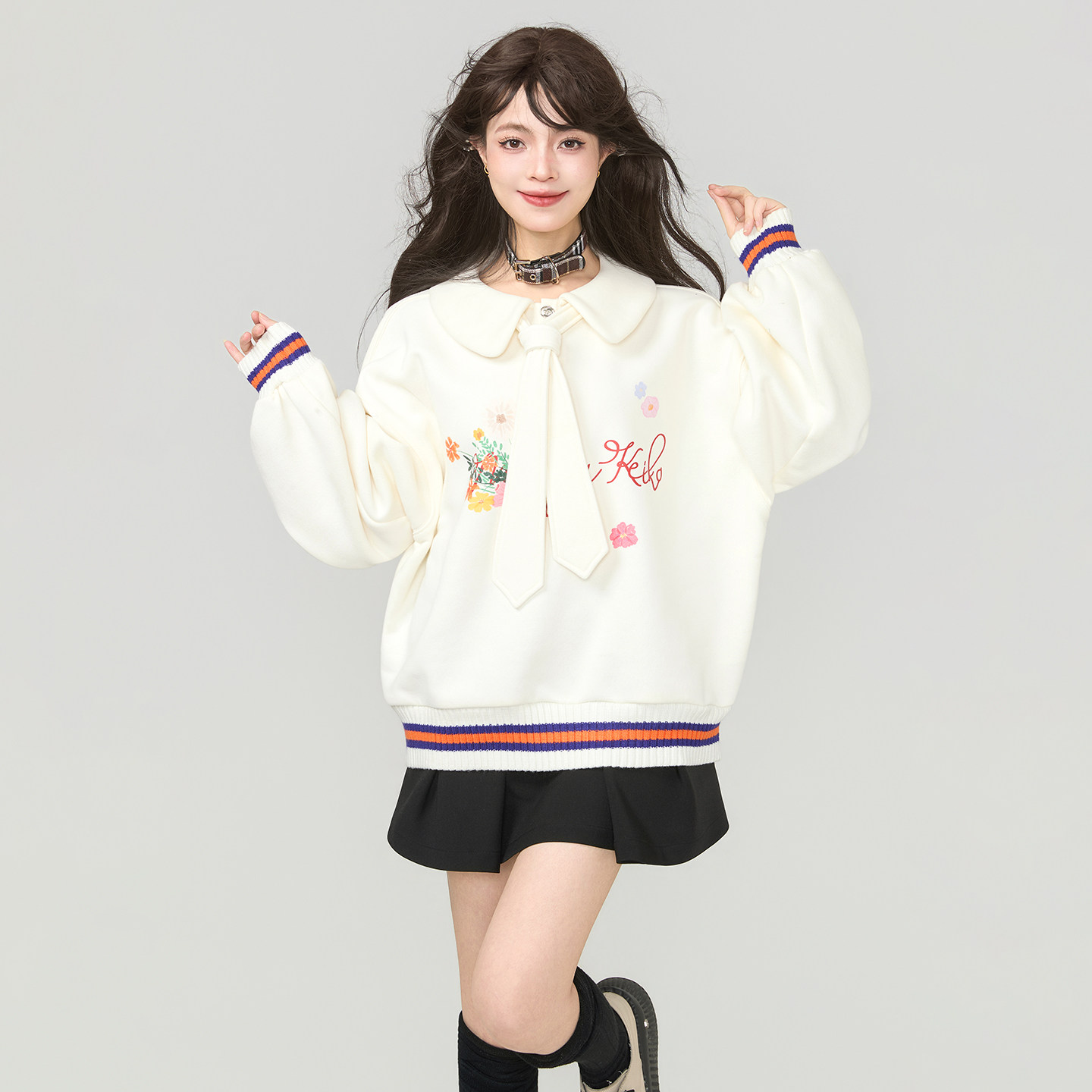 KEIKO/凯莉欧加绒宽松型棉45%