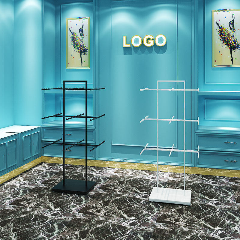 内衣架子展示架落地式内衣店货架短裤胸罩内裤文胸中岛多功能挂架