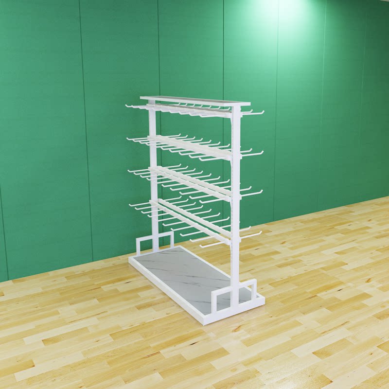 袜子架子展示架店铺落地中岛架内裤丝袜盒装陈列架多功能饰品货架