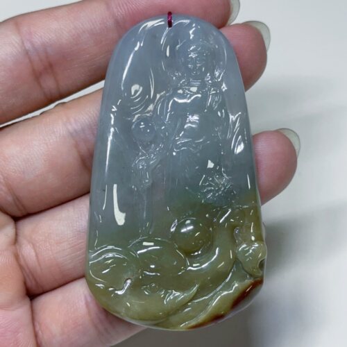 10X05天然翡翠A货吊坠男女同款精工雕刻吊坠