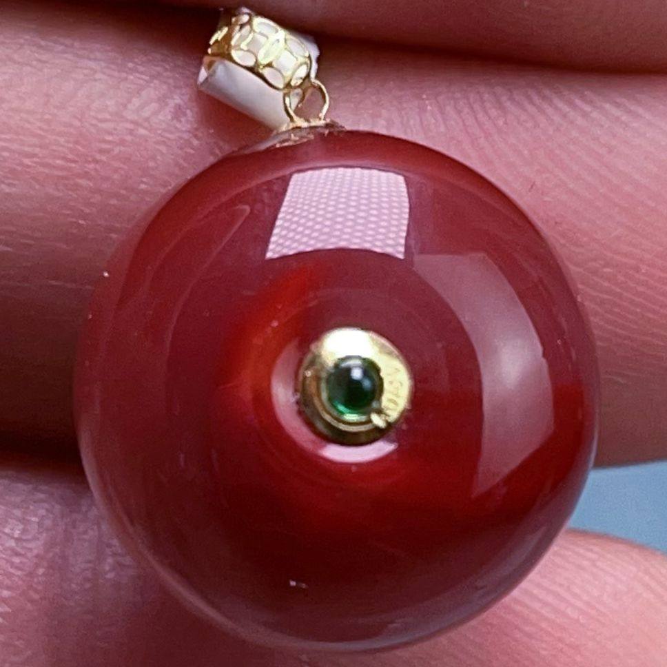 123C43-1四川凉山南红瓦西柿子锦牛血火焰平安扣吊坠,饰品/流行首饰/时尚饰品新,颈饰,淘宝优惠券,粉丝福利购,淘宝优惠卷