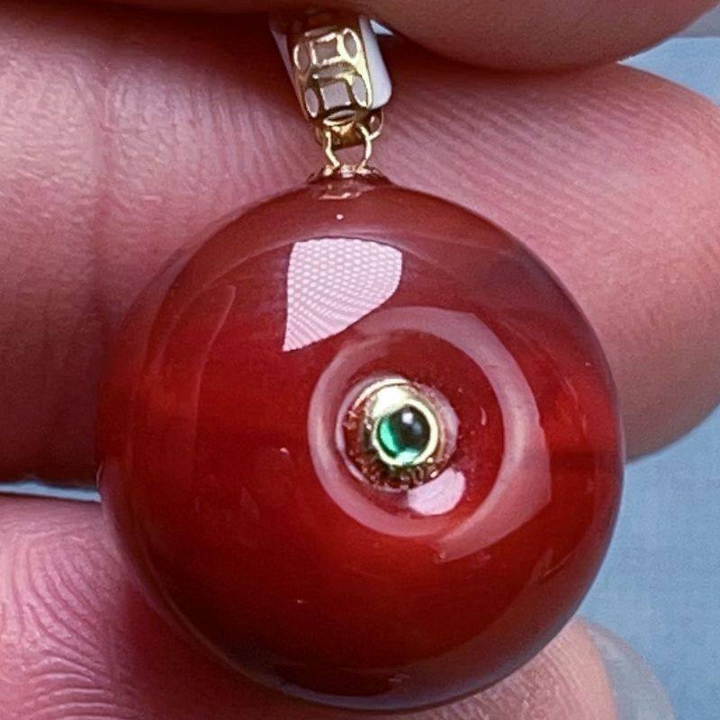 152C43四川凉山南红瓦西柿子锦火焰平安扣吊坠,饰品/流行首饰/时尚饰品新,颈饰,淘宝优惠券,粉丝福利购,淘宝优惠卷