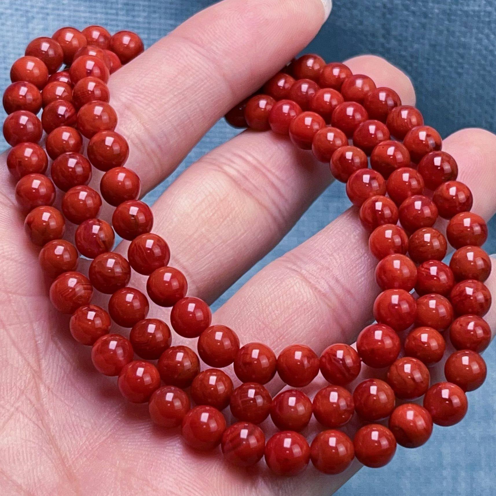 808A45凉山瓦西料原矿南红双锦红火焰多圈手串,饰品/流行首饰/时尚饰品新,手饰/手串,淘宝优惠券,粉丝福利购,淘宝优惠卷