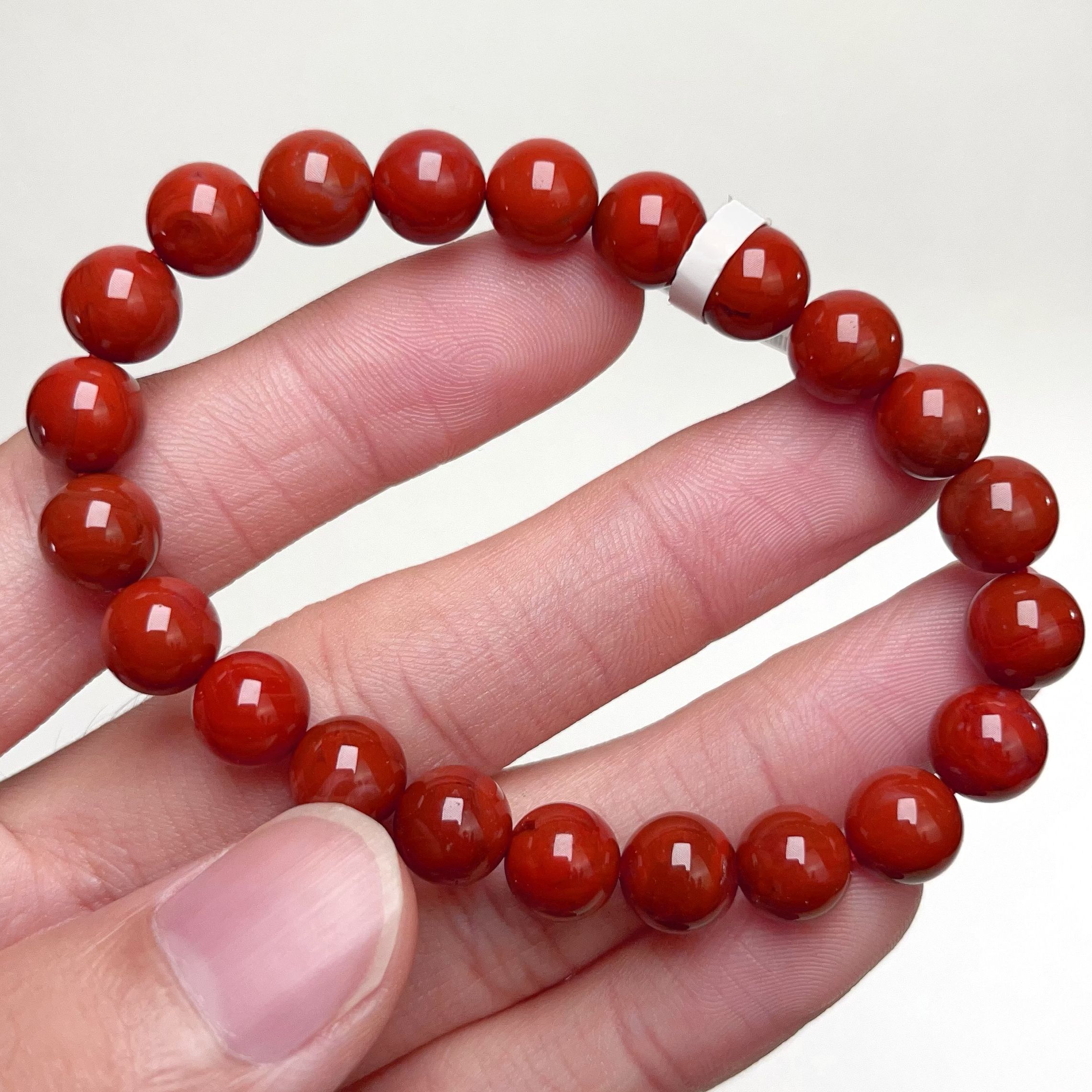 151C14凉山瓦西料南红柿子锦红单圈手串 多样性发其一