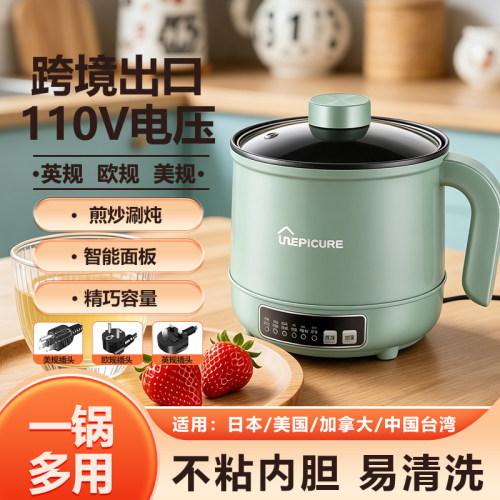 电煮锅110V跨境出口多功能电火锅