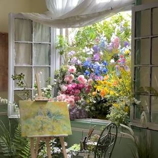 天津市武清区莫奈花语工艺品厂莫奈系列花材仿真花绢花仿真花束客