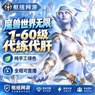 魔兽世界无限服代练代肝代打升级等级团本金币副职业装备提升