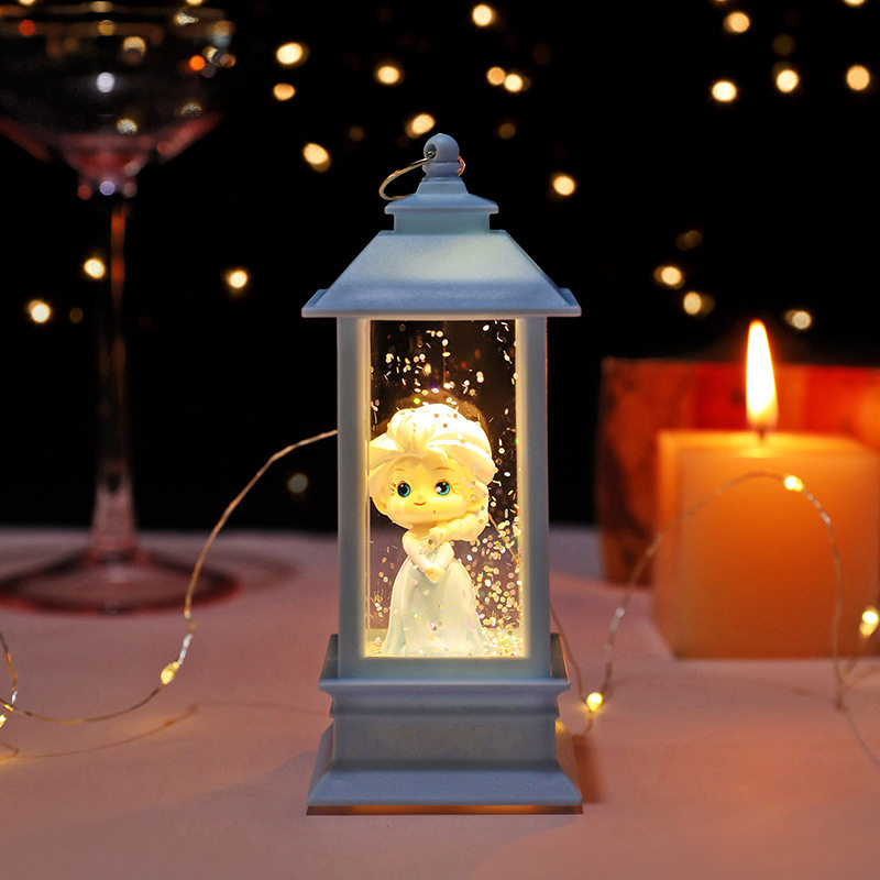 크리 에이 티브 눈송이 크리스탈 바람 랜턴 판타지 동화 공주 천사 로리타 소녀 램프 장식 크리스마스 생일 선물