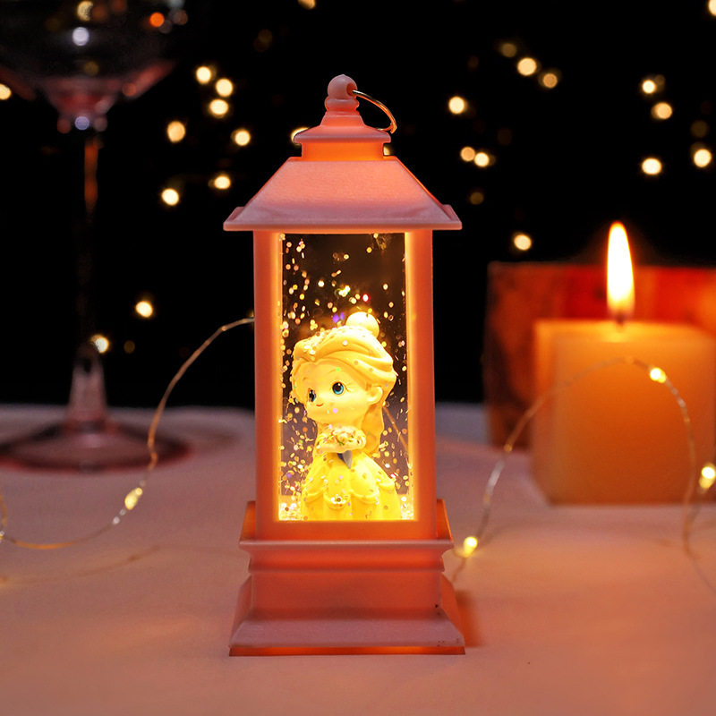 크리 에이 티브 눈송이 크리스탈 바람 랜턴 판타지 동화 공주 천사 로리타 소녀 램프 장식 크리스마스 생일 선물