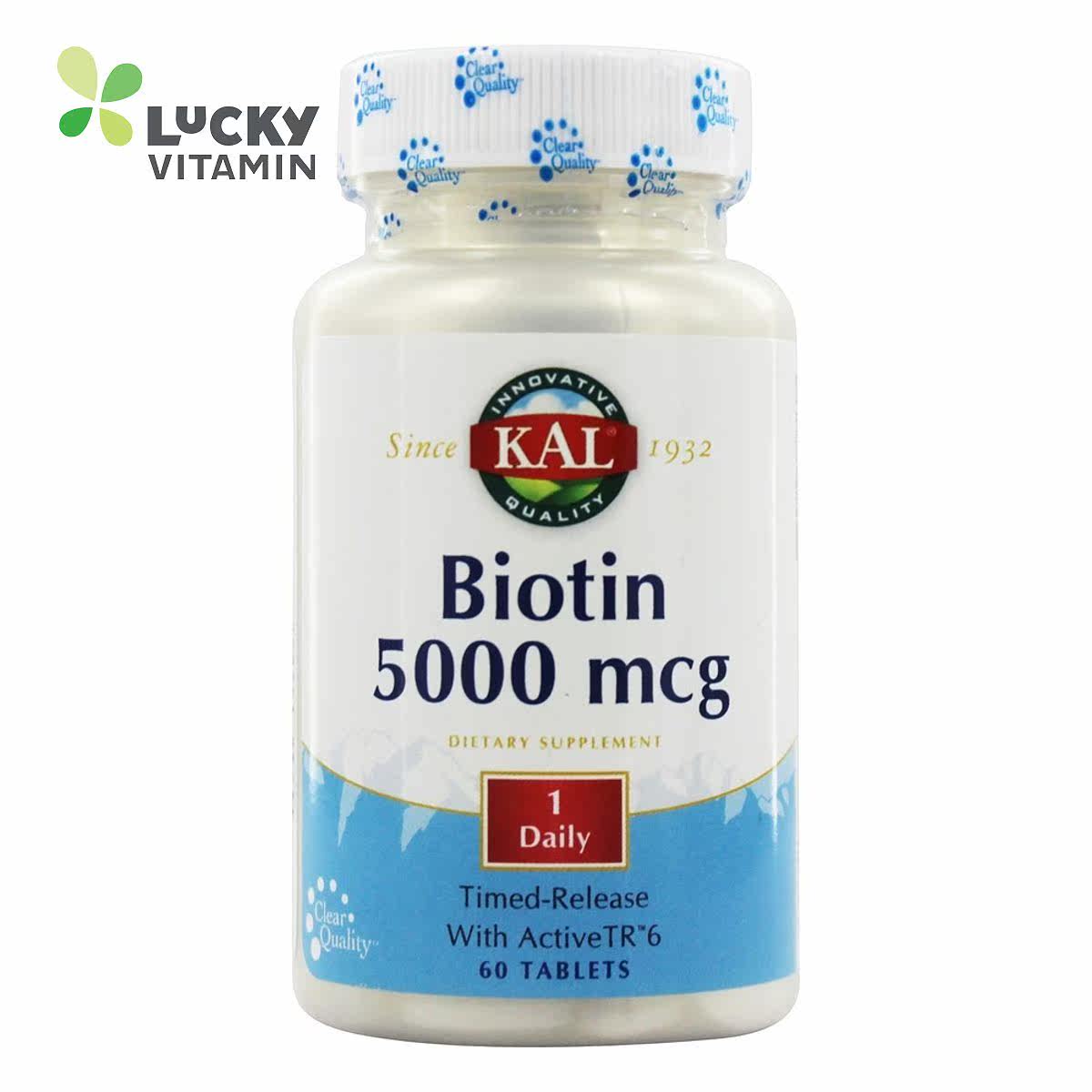 Kal-生物素定时释放 5000 微克。-60 片