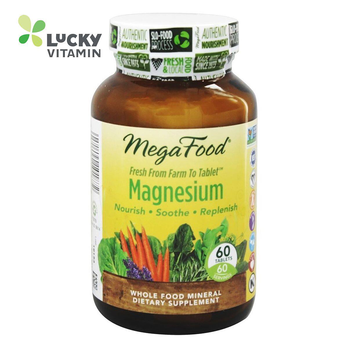 MegaFood - DailyFoods 镁 &生物素 - 60素食片