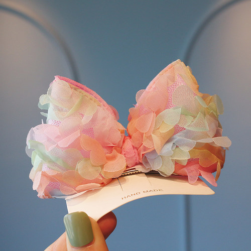 公主可爱立体花朵蝴蝶结发夹