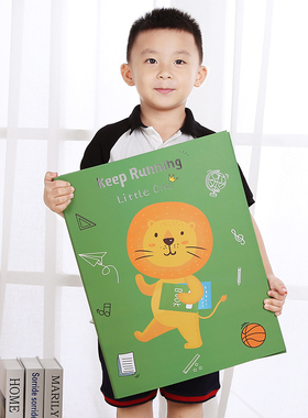 A4儿童奖状收纳成长相册8K证书收集A3画画绘画收藏册画记录本夹