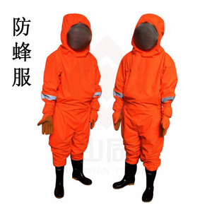 消防防蜂服防蜂衣土蜂蜜蜂马蜂蚂蜂防护服双层布散热透气带风扇