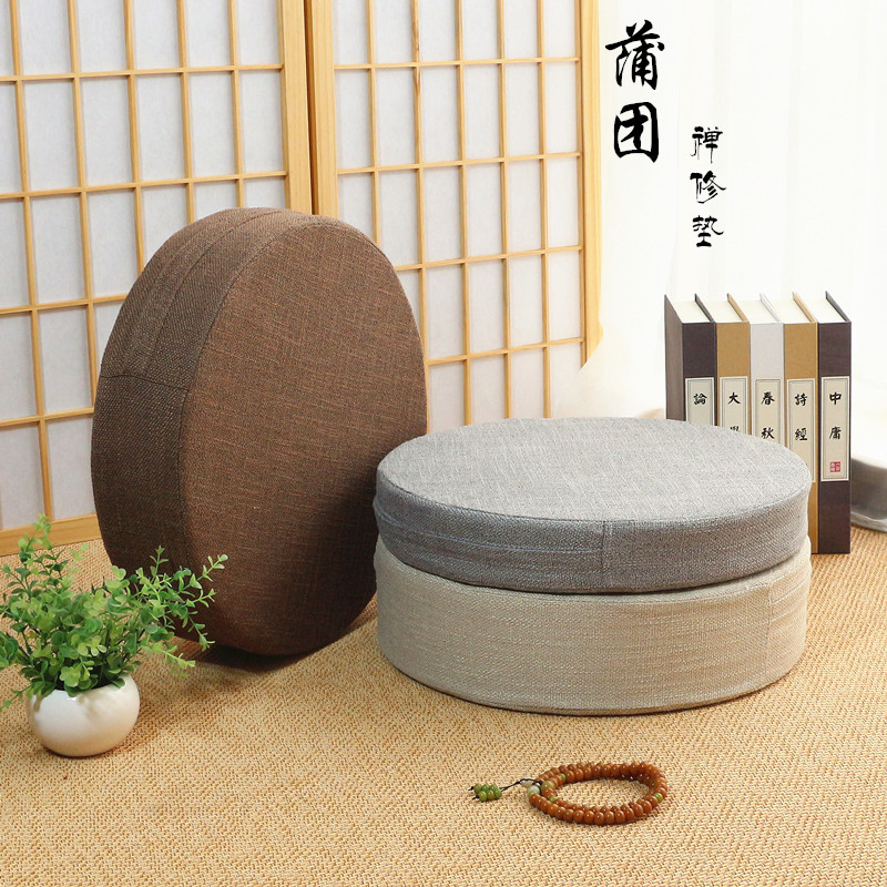 日式榻榻米垫蒲团坐垫加厚坐墩拆洗茶道打坐禅修跪拜垫飘窗地板垫 Изображение 1 日式榻榻米垫蒲团坐垫加厚坐墩拆洗茶道打坐禅修跪拜垫飘窗地板垫 Изображение 1