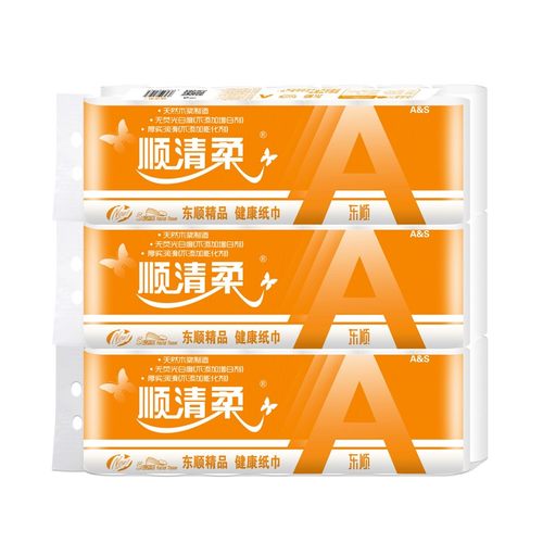 顺清柔卫生纸家用长条