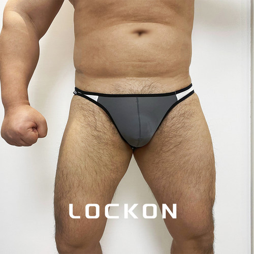 男士包邮冰丝低腰半透三角裤透气