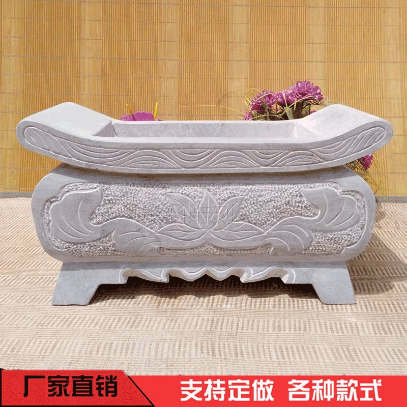 石雕青石仿古香炉鼎供奉小型家用
