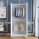 两门衣柜上下双层全挂式 出租房60长70简易90宽50cm长挂大衣区衣服