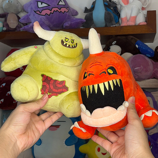 战锤40k玩偶纳垢灵毛绒公仔混沌四神Nurglings暗怨地精跳跳史古格