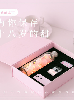 狮定少女心樱花灯定制照片胶卷礼盒生圣诞情人节礼物送女朋友闺蜜