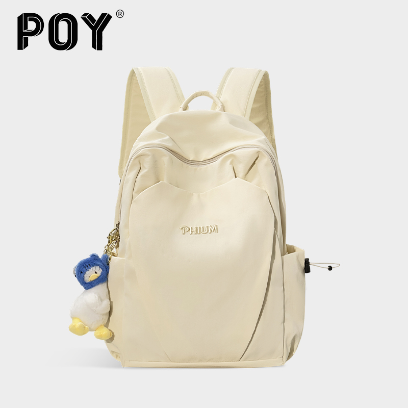 大容量简约双肩包女旅游轻便书包