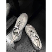 折扣 休闲运动鞋 Ann Demeulemeester做旧麂皮粉笔白色系带德训鞋