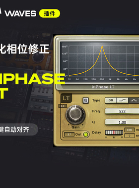 【Waves插件】InPhase LT相位消除单声道立体声专业级效果器插件