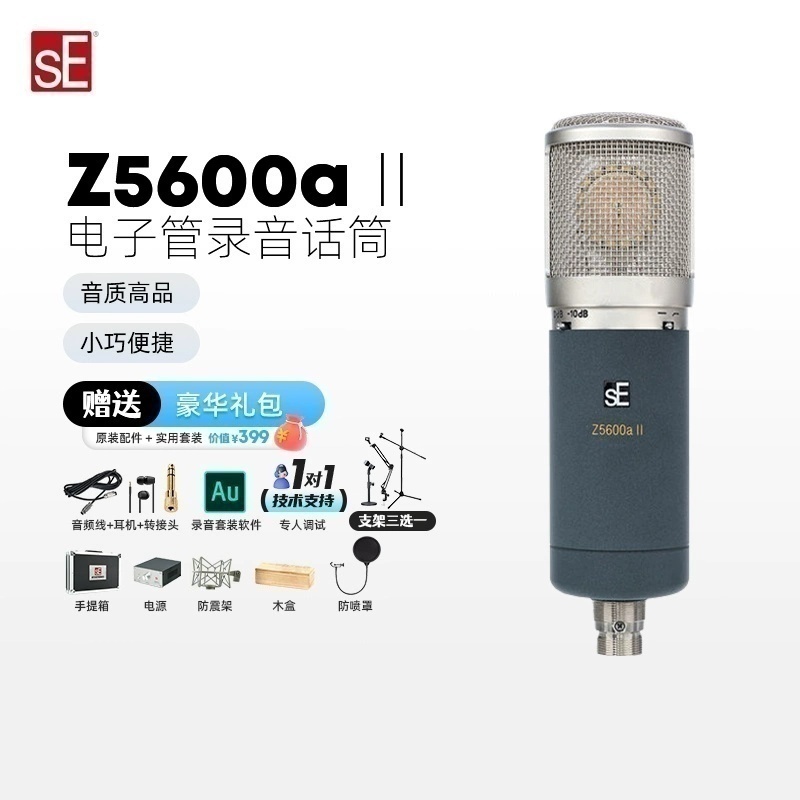sE/美国 ELECTRONICS Z5600A II电子管录音直播K歌有声书话筒麦克